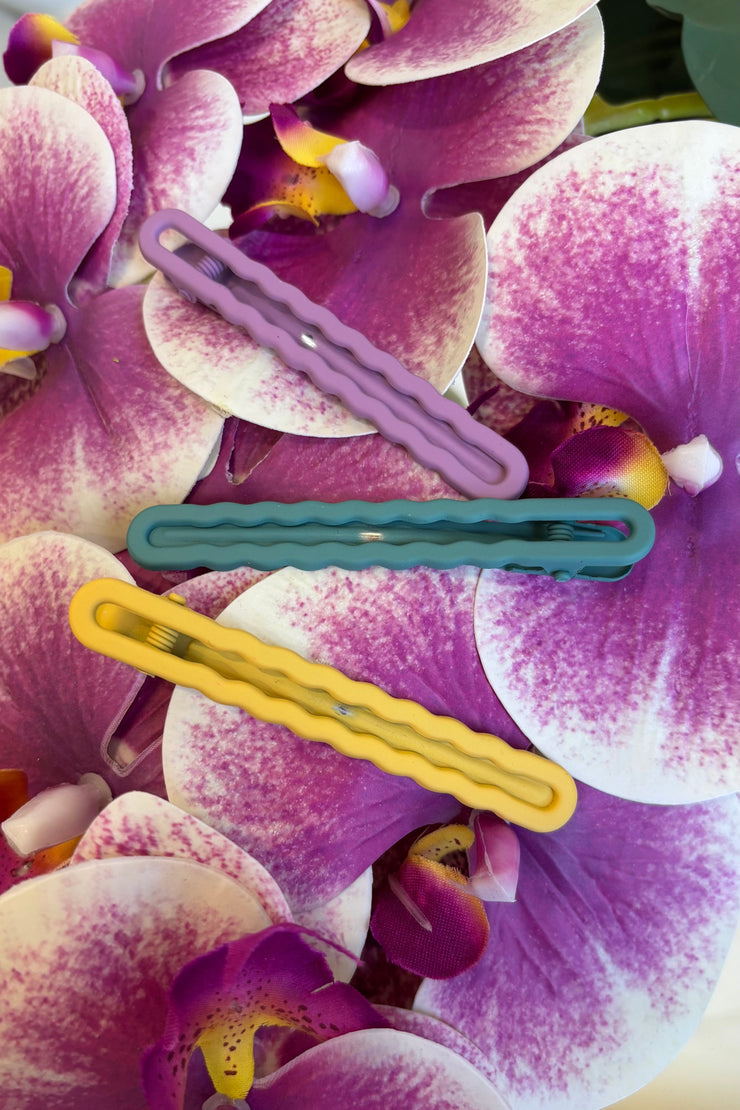 Squiggle Hairclip Set of 3 (Spring Flowers)