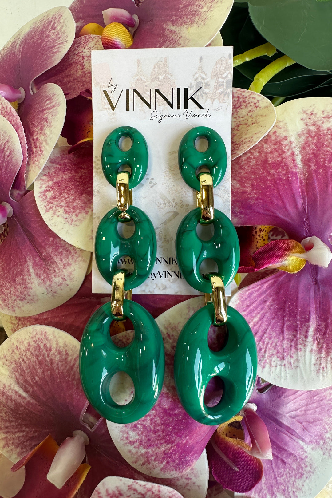 Malachite Soda Earrings