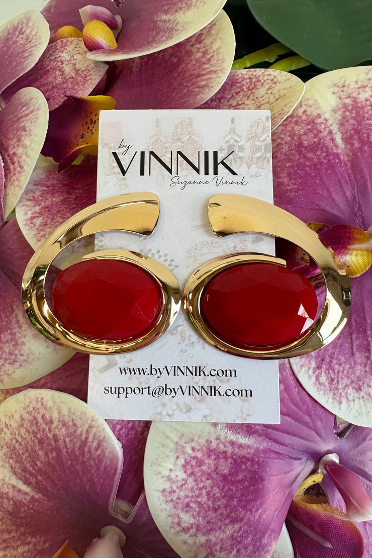 Red Eye Earrings