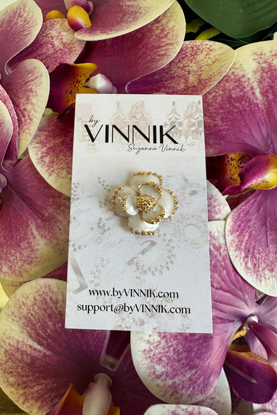 Rose Charm Brooch