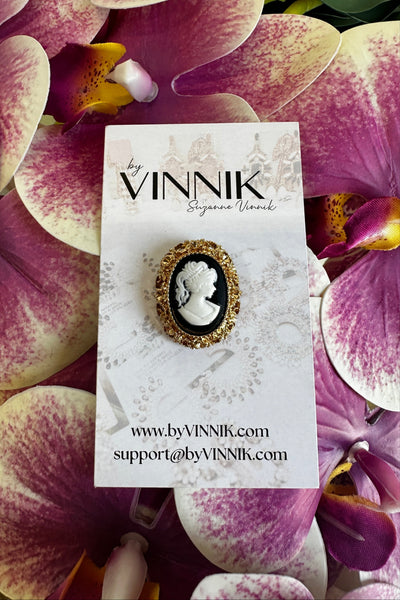 Cameo Charm Brooch