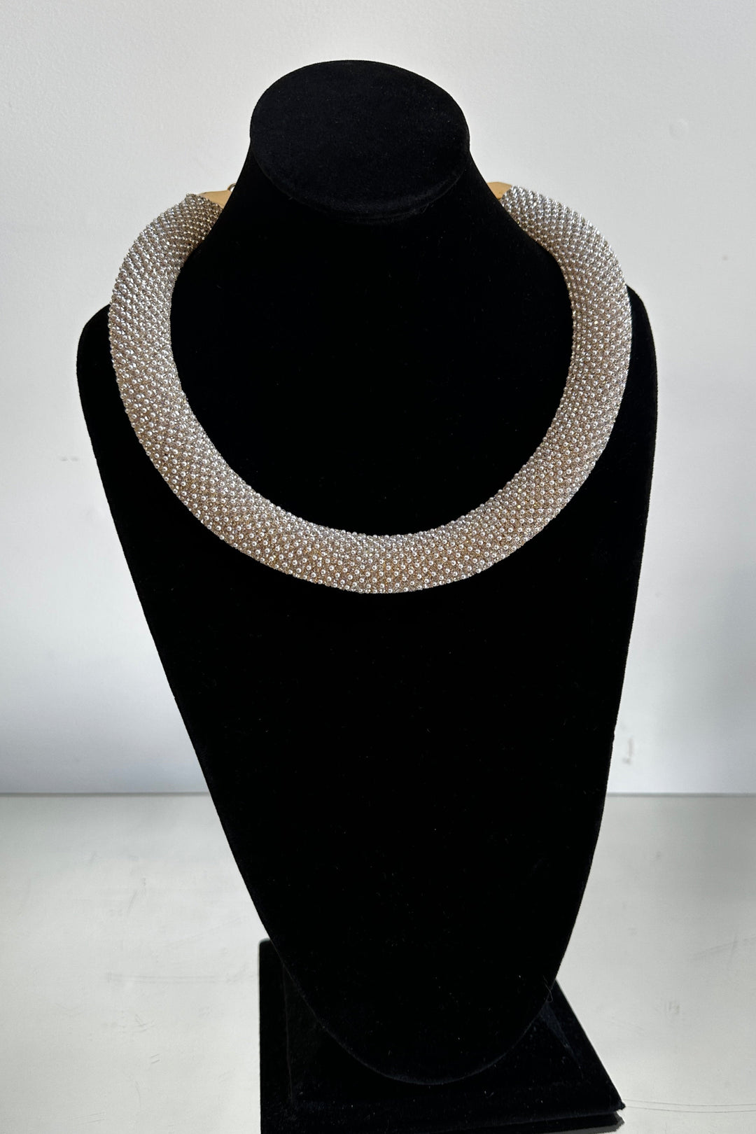 Rhinestone Torque Necklace