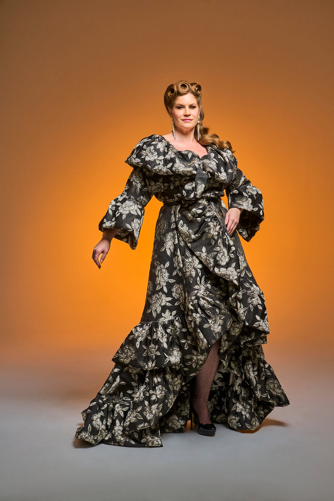Manhattan Opera Coat Gown Custom in "Norma”