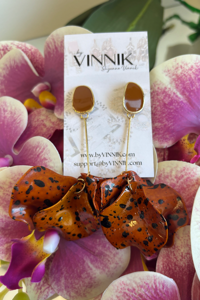 Hanging on a Thread Earrings (Autumnal)