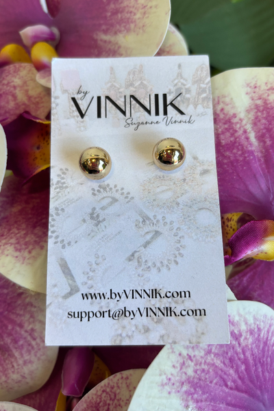 Tiny Balls Earrings (Gold)