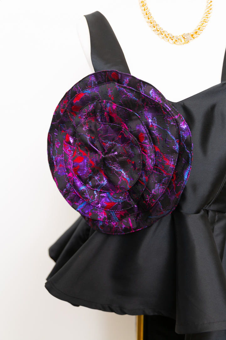 Fleur Interchangeable Rosette in "Brunette"