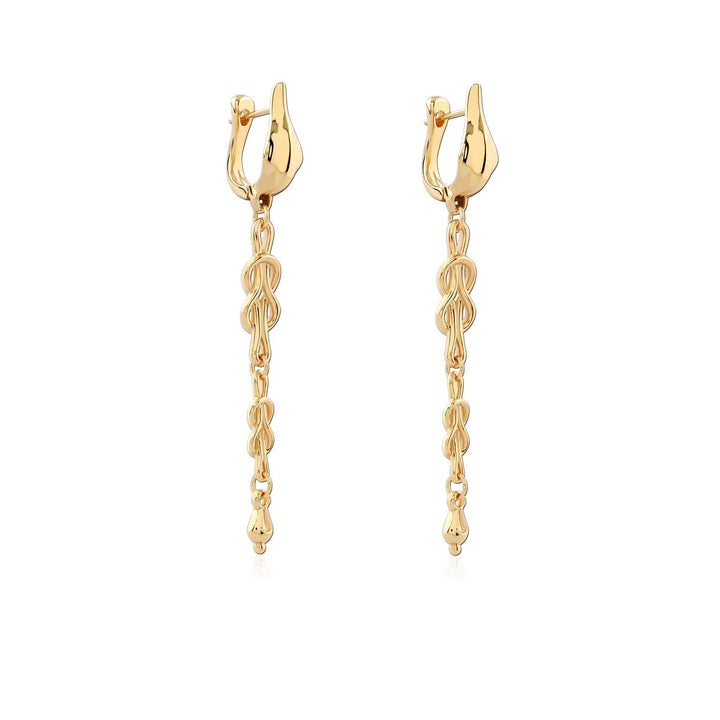 A&O Thalia Gold Dangle Earrings