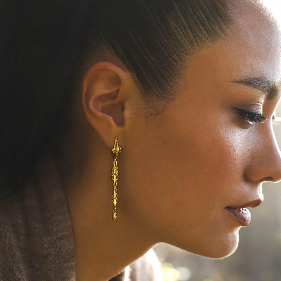 A&O Thalia Gold Dangle Earrings