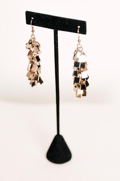 Escape From Paris: Wire Dangle Earring Chocolate Chain