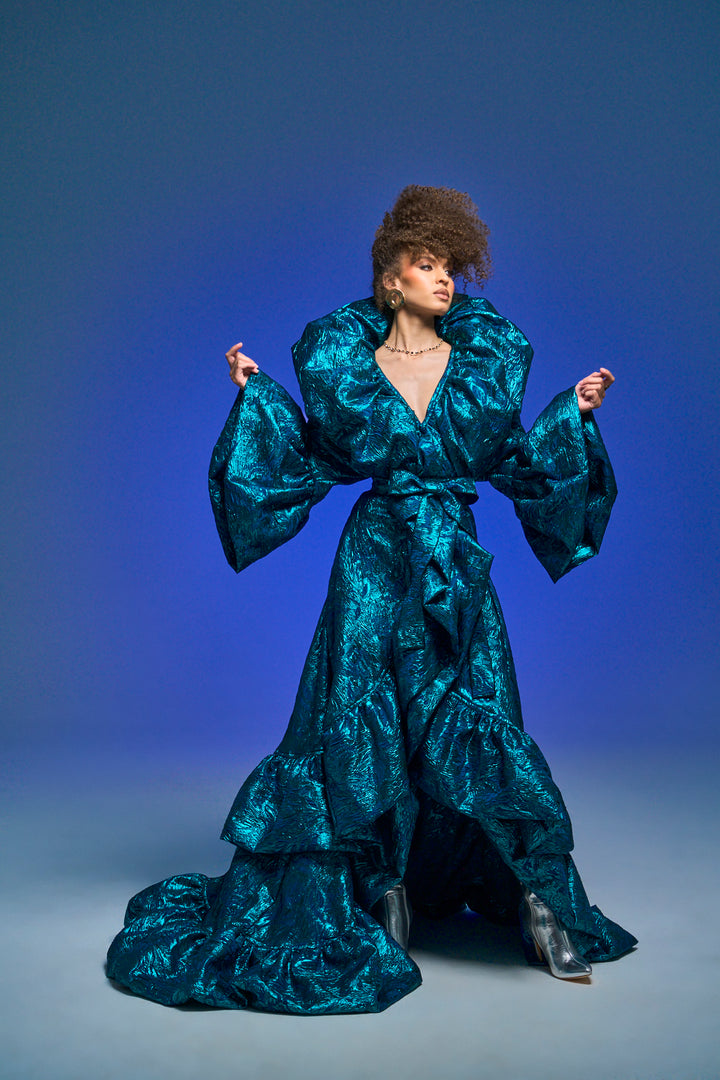 Manhattan Opera Coat Gown Custom in "Rusalka"