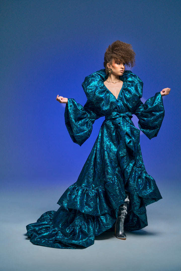 Manhattan Opera Coat Gown Custom in "Rusalka"