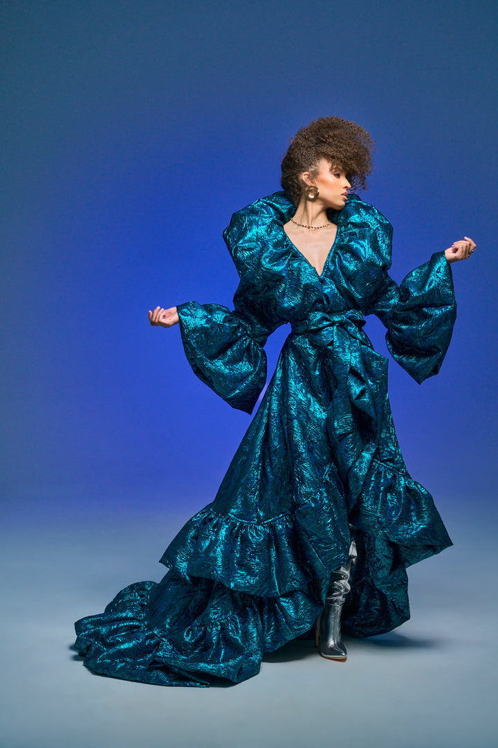 Manhattan Opera Coat Gown Custom in "Rusalka"