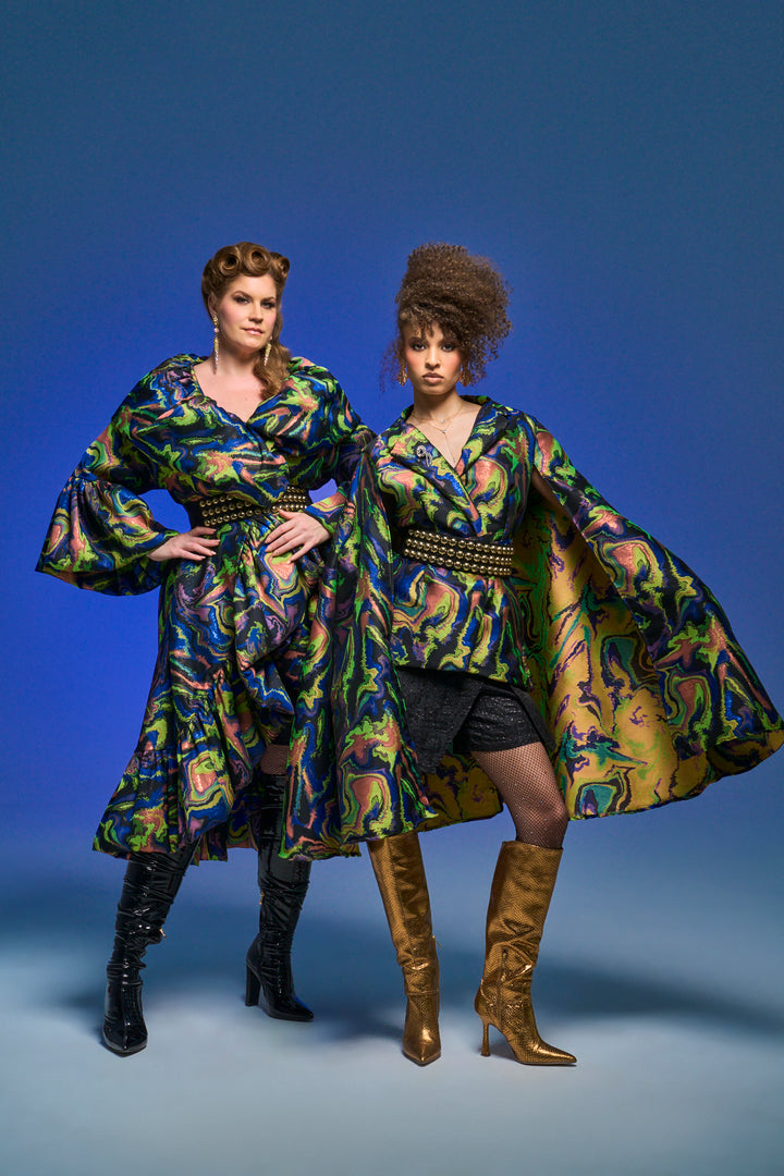 Manhattan Opera Coat in "Brat Marble"