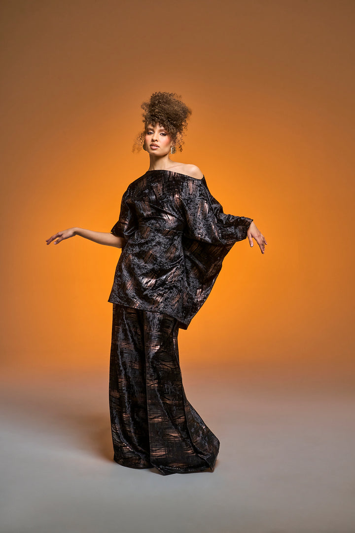 Muse Pants in “Oro Rosa e Nero”