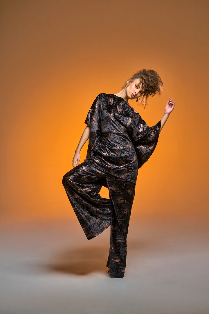 Muse Pants in “Oro Rosa e Nero”