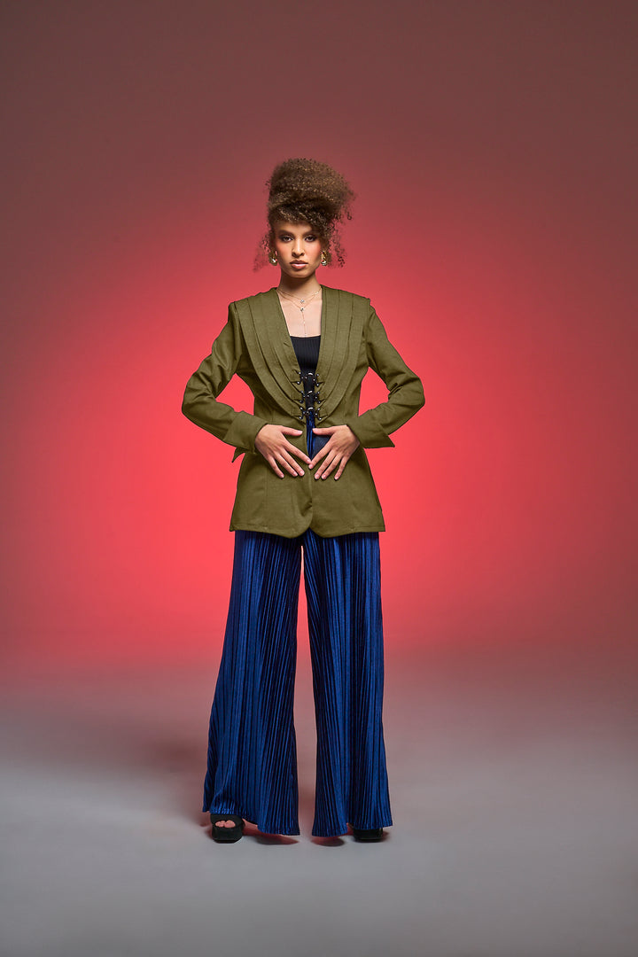 Sartorialist Ponte Blazer in "Olive”