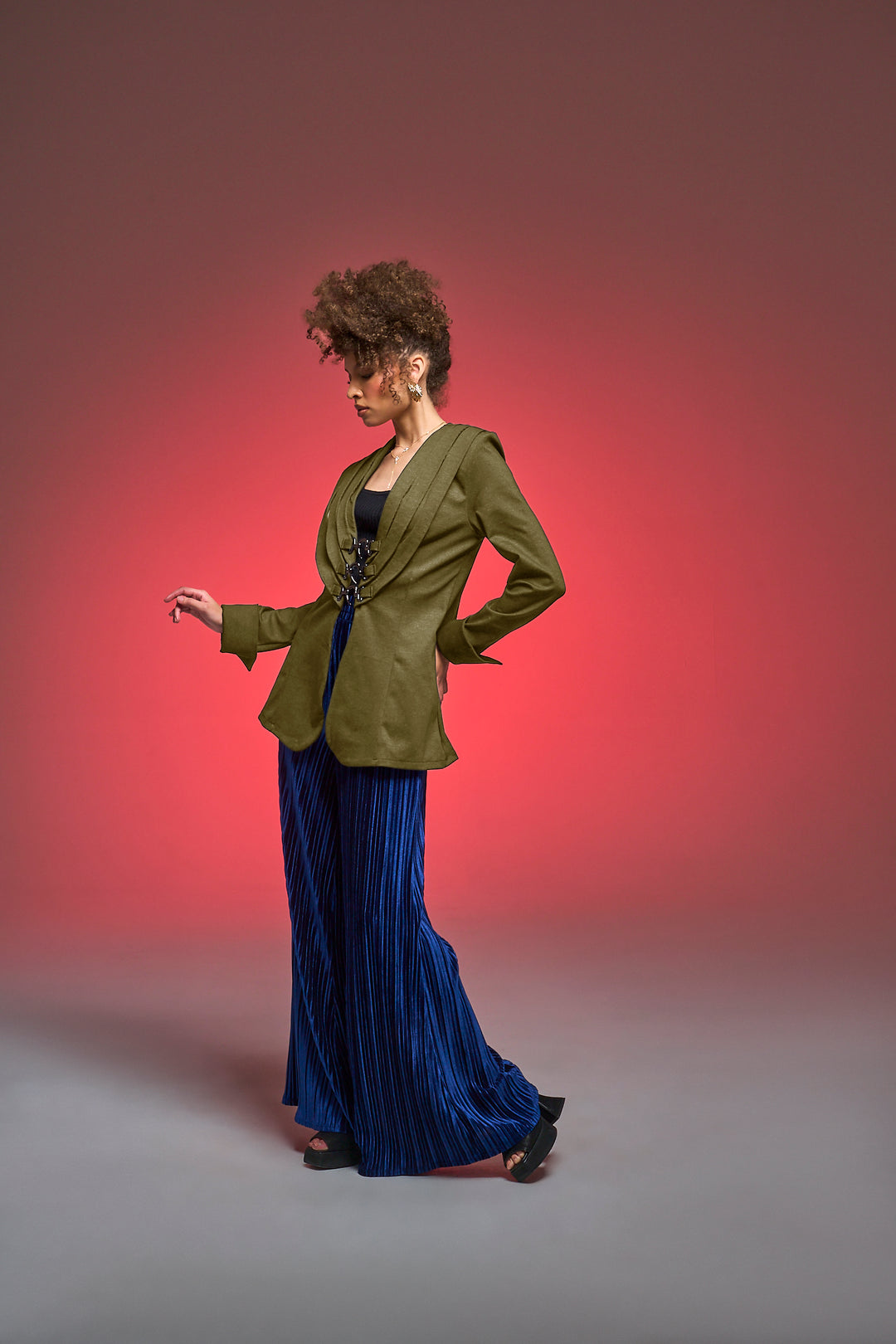 Sartorialist Ponte Blazer in "Olive”