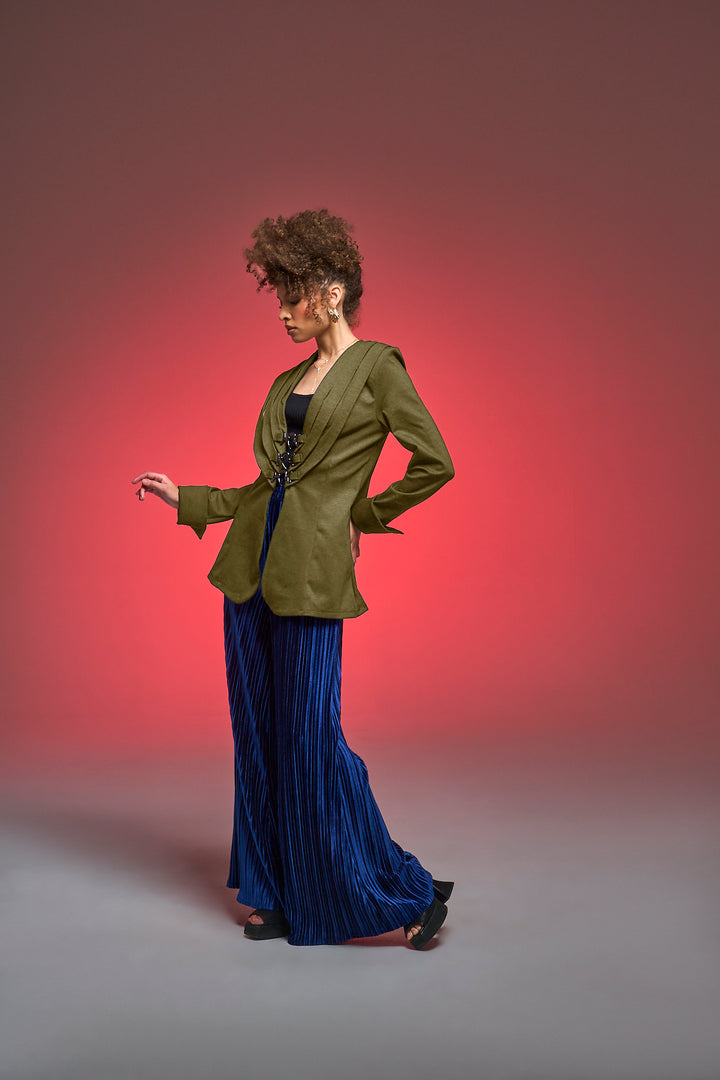 Sartorialist Ponte Blazer in "Olive”