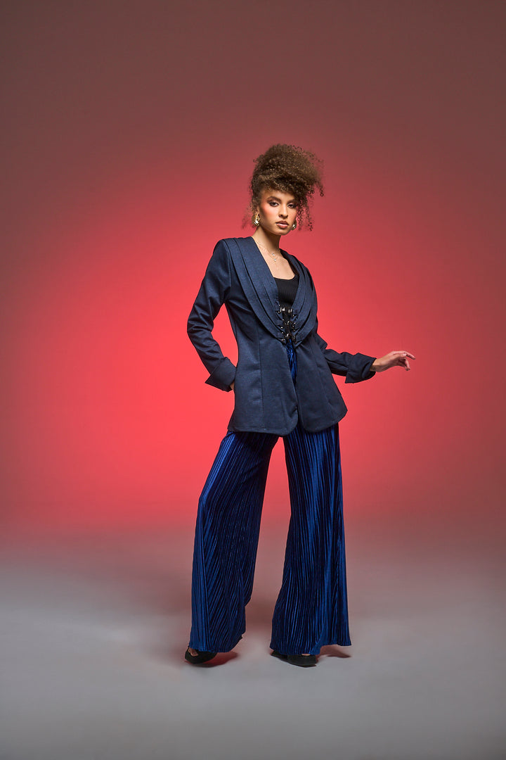 Sartorialist Ponte Blazer in "Denim”