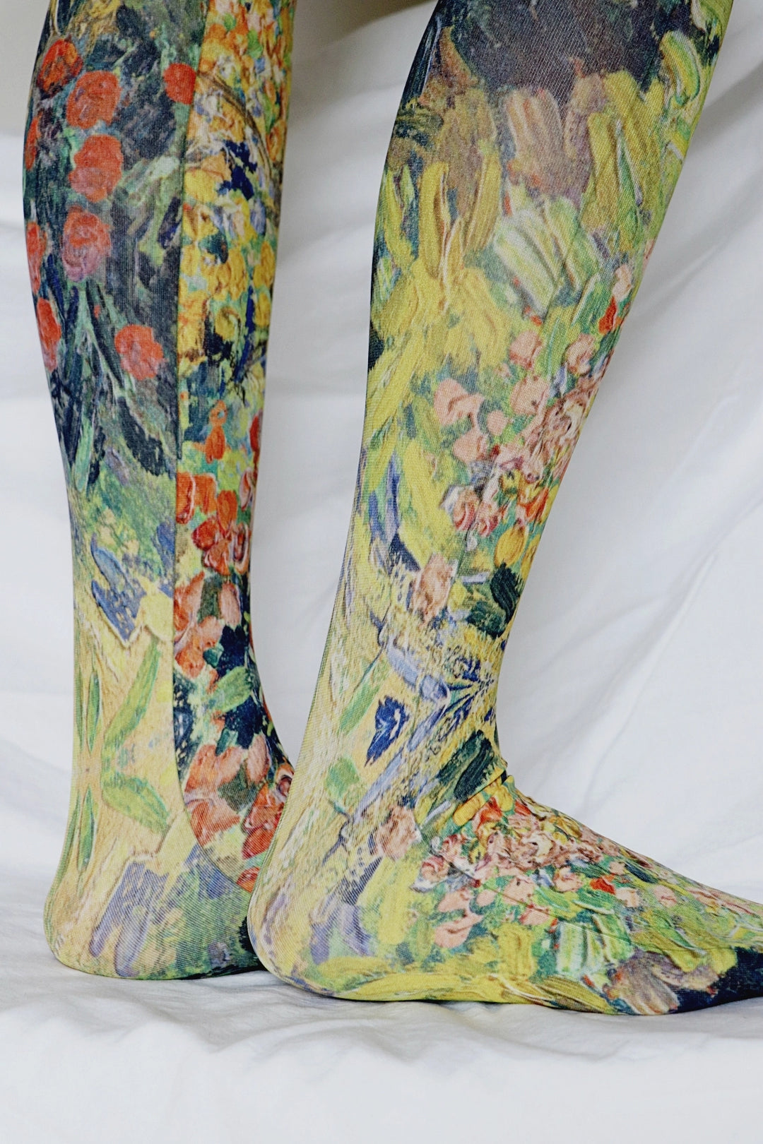 Landscape by Van Gogh Printed Tights