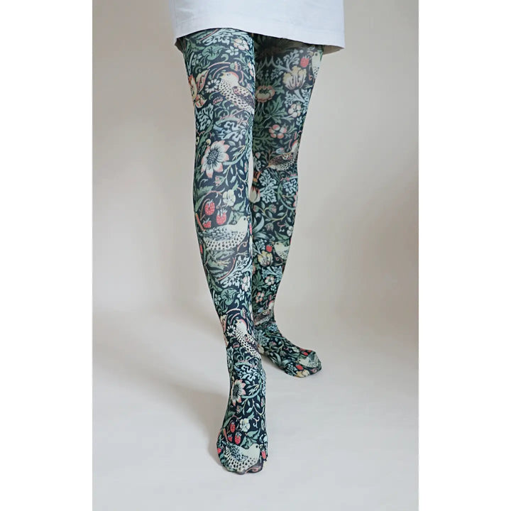 Strawberry Thief by William Morris Printed Tights