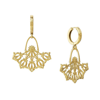 Astor & Orion: Daphne Statement Earrings in 18k Gold