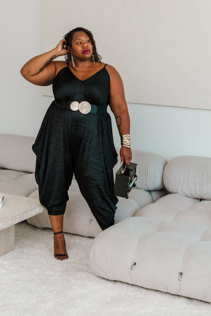 Poiret Jumpsuit in "Black Slink"