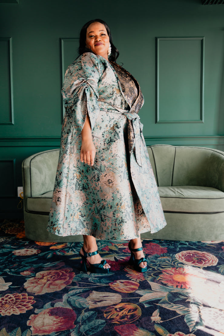 Parisian Coat in "Lucia di Lammermoor" (Seafoam)