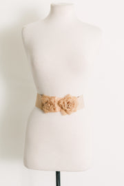 Rattan Roses Belt (Cappuccino)