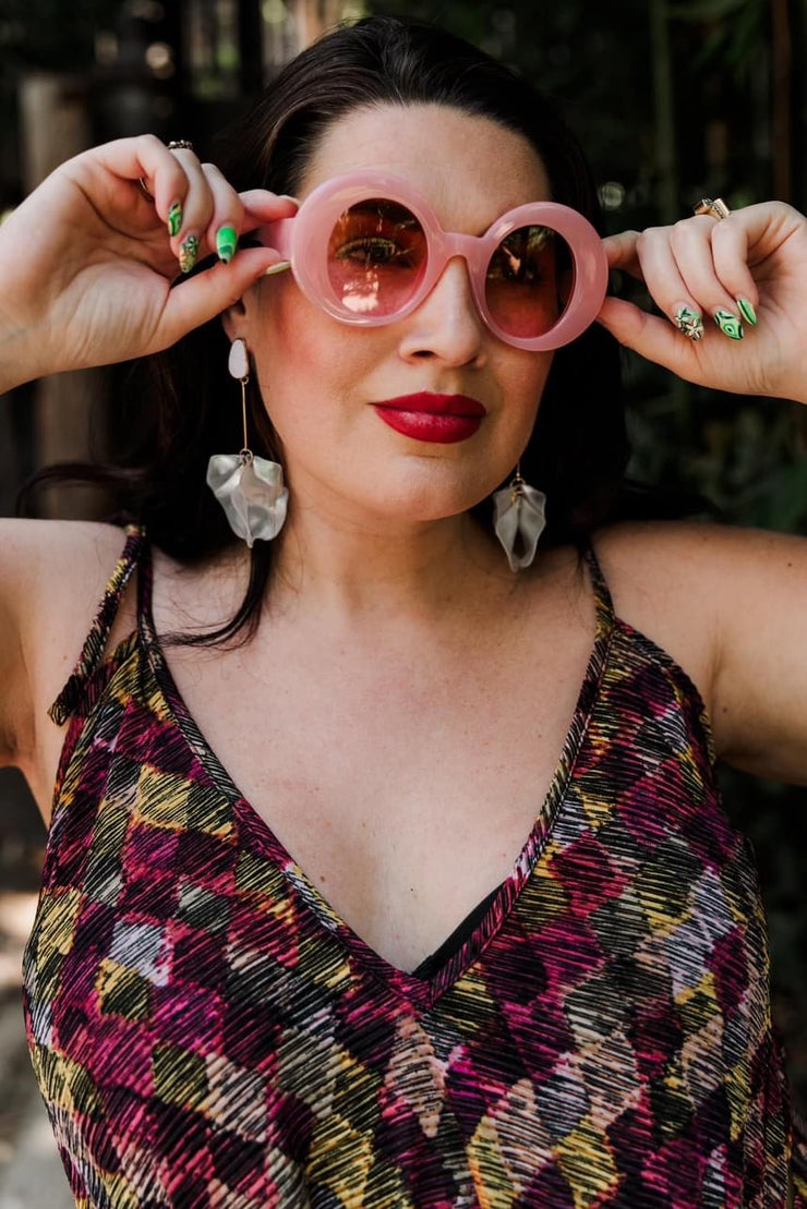 Sunglasses "Jackie O" (pink)