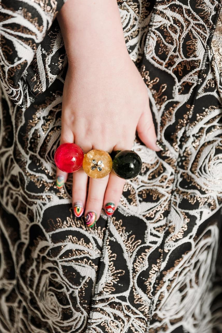 Magenta Lollipop Ring