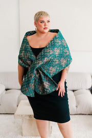 Operetta Wrap "Semiramide" (Turquoise)