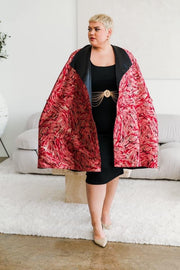 Reversible Opera Coat in "Zampa" (Red)