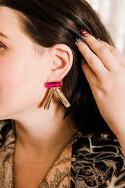 Zola Magenta Earrings