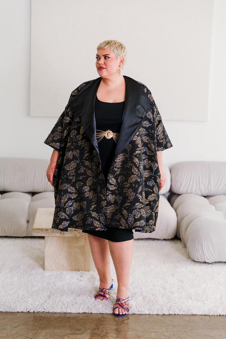 Reversible Opera Coat in "Seedbead"
