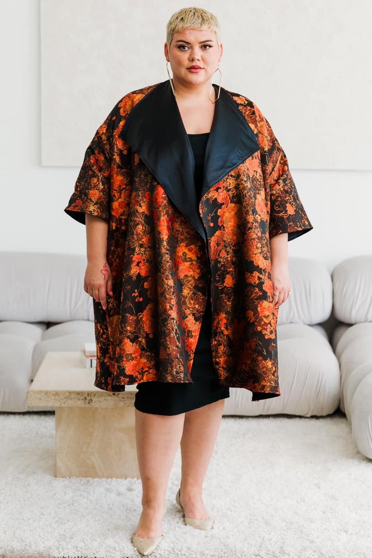 Reversible Opera Coat in "La Straniera"