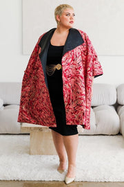 Reversible Opera Coat in "Zampa" (Red)