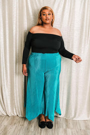 "SLINK Pants" Turquoise- SAMPLE