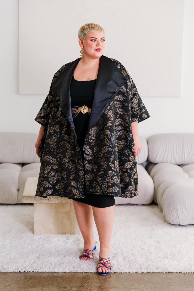 Reversible Opera Coat in "Seedbead"