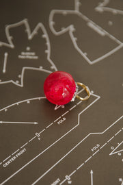 Magenta Lollipop Ring