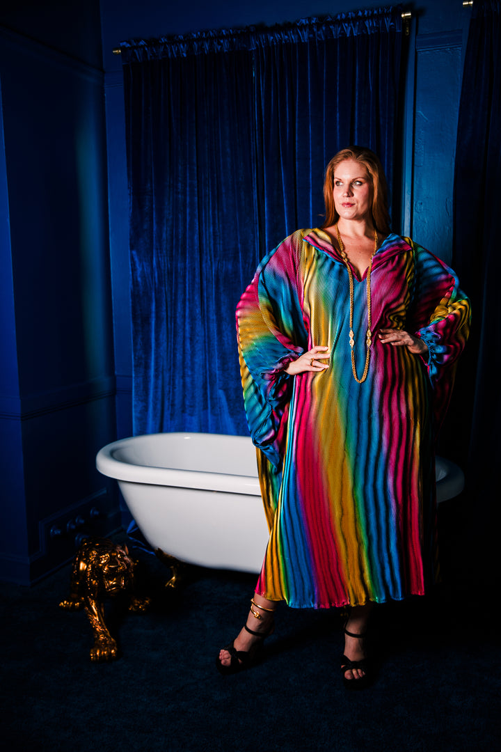 Glissando Kaftan in “Neon Rainbow"