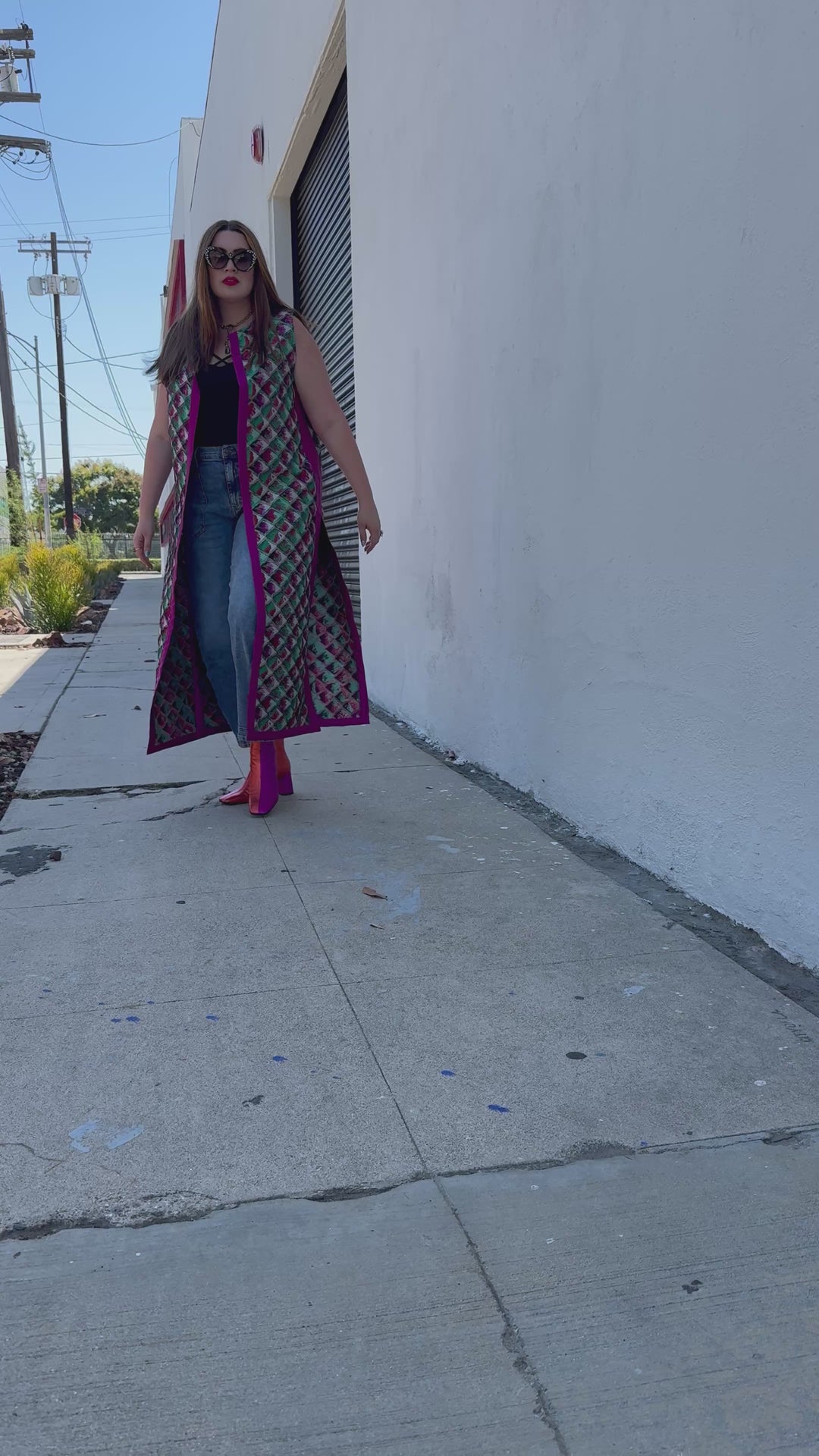 Berlin Duster in "Painted Scales" (Green)