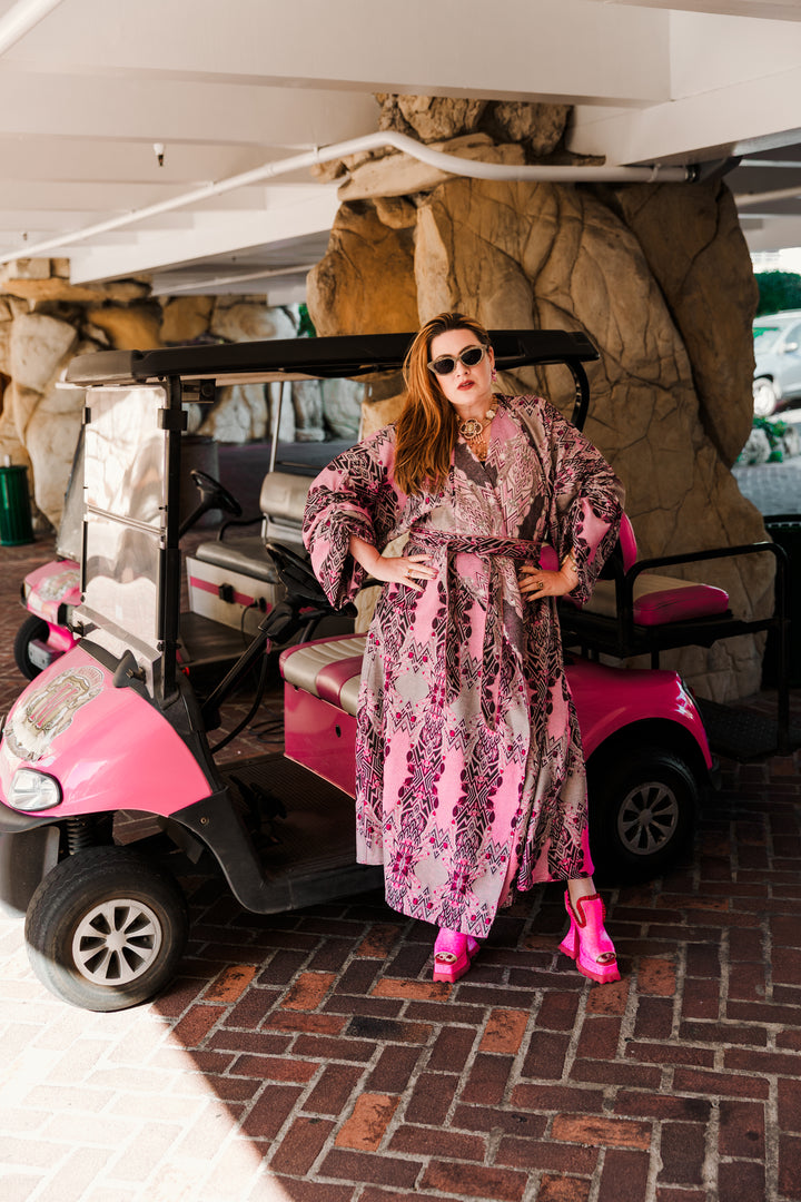 Parisian Coat in "Palm Springs" (Pink)