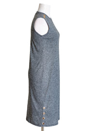 Grommet Knit Dress (Grey)