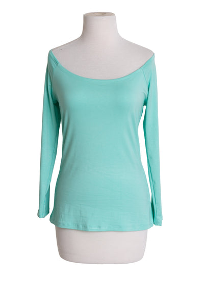 Shoulder Smolder Top (Seafoam)