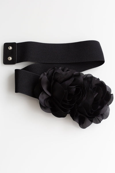 Black Flower Belt