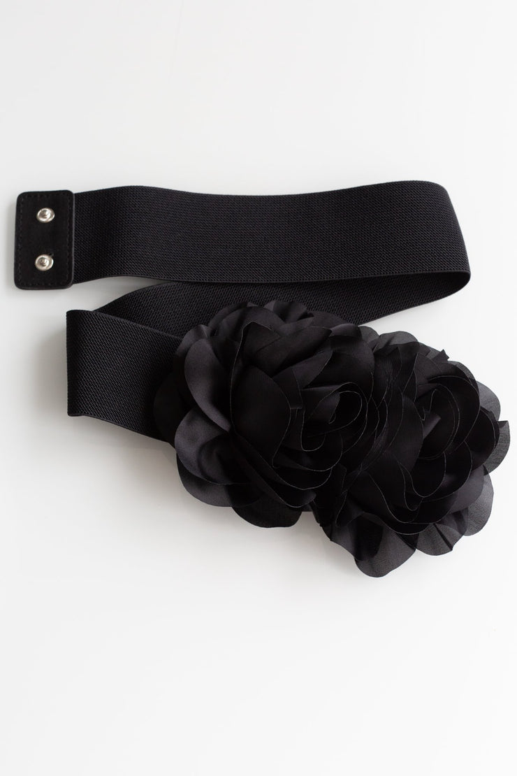 Black Flower Belt