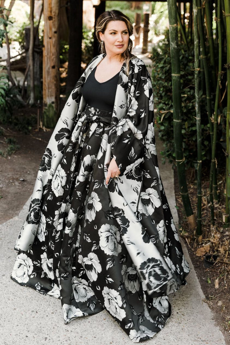 Gala Skirt in B&W "Pagliacci"