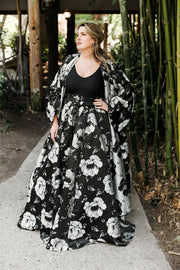 Gala Skirt in B&W "Pagliacci"