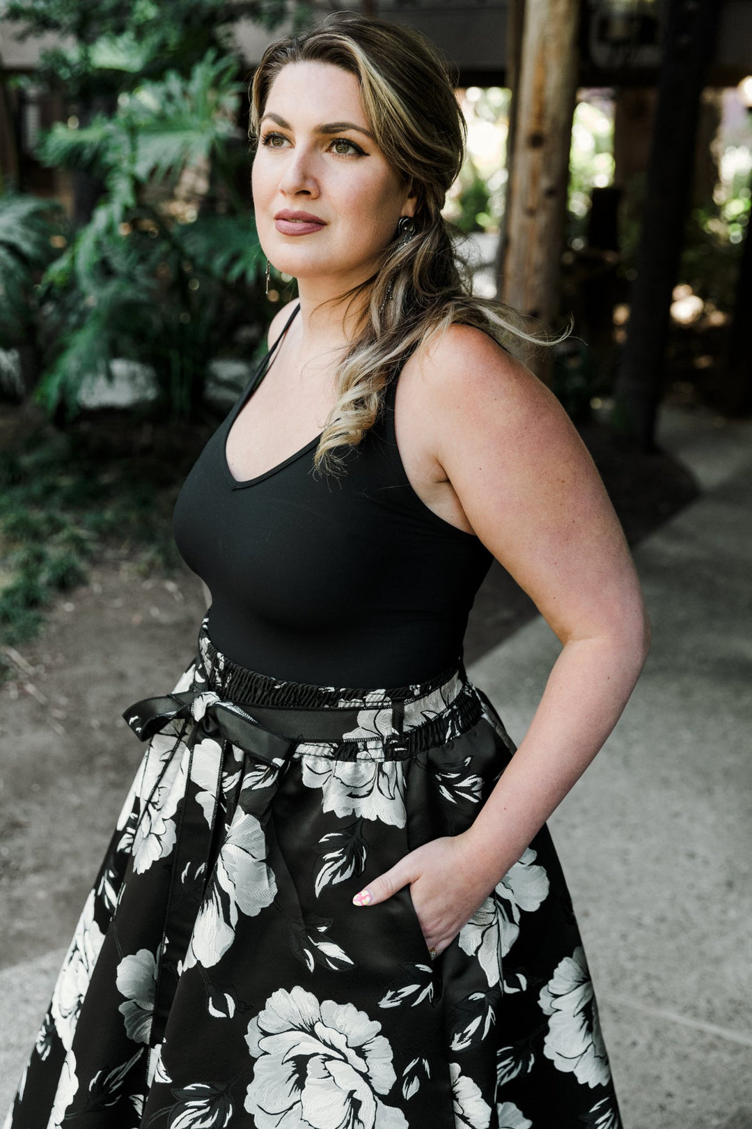 Gala Skirt in "Pagliacci" (B&W)
